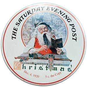 Saturday Evening Post Christmas Tin 1920